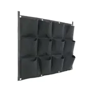 4 Pocket Planter Outdoor Vertical Garden Wall Planting Hanging Bag for Herbs AU