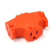 3 Way Outlet Wall Plug Adapter T-Shaped Splitter ETL Listed Grounded Tap
