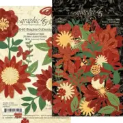 GRAPHIC 45 ~ SHADES OF RED ~ FLOWER ASSORTMENT ~ Graphic 45 Staples