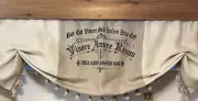 Custom Made French Country Linen And Burlap Valance: Live Love Laugh