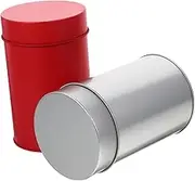 2pcs Airtight Tinplate Storage Canister for Tea Leaves Coffee Beans Capacity Moisture Kitchen Storage Jars for Dry Food Seasoning