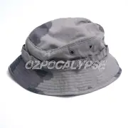 US Urban T-Block Camouflage Recon Hat - USMC T-Pattern MOUT Army American BDU