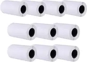 Ragyzity 10 Rolls Thermal Paper Till Rolls, Instant Camera for Kids Inkless Thermal Printing Paper, Thermal Printer Paper White, Portable Thermal Printing Camera Photo Paper Rolls, Easy to Replace