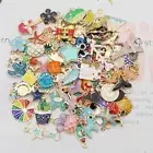 Enamel Gold Charms Pendants Findings Pairs Assorted Lot Mix 100pcs BULK