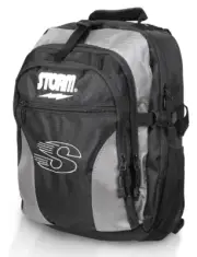 Storm Bowling Ball Company DELUXE Back Pack Color Black/Grey Backpack