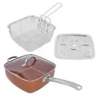 4Pcs Set Stainless Steel NonStick Frying Pan Multifunctional Saucepan Kitchen Su