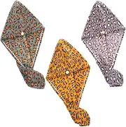 Baluue Leopard Pattern Hair Dry Cap Fast Drying Hair Towel Wrap Soft Microfiber for Mom Boys and Girls