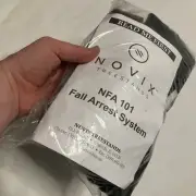 Novix Treestands NFA 101 Fall Arrest System Straps Pack 2 Piece Set Black