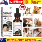 Pet External Insect Repellent Drops For Dogs Cats, Flea Ticks Removal Drops