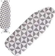 Ironing Board Cotton Cover, Adjustable Iron Pad Covers 35x12in 39x13in 43x15in Standard Size Replacement Ironing Board Cover, Resists Scorching(Rhombus,35x12in/90x30cm)