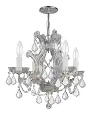 Crystorama Maria Theresa 4-Light Chandelier with Swarovski Crystals