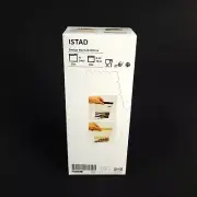 ISTAD 60 Resealable Bag Food Storage Patterned Black Stripes Yellow Dots Clear