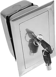 iplusmile Shutter Door Button Switch Box Momentary Push Button Switch Enclosure Lock with Keys