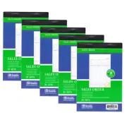 Duplicate Copy New 50 Sets 2 Part Carbonless Record Book Sales Order Receipt 5 X