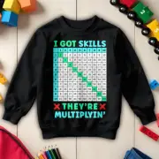 Boys and Girls Multiplication Table Number Day Ideas Jumper Sweatshirt #ND