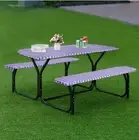 Outdoor Indoor Picnic Table Cover Waterproof Elastic w/ Bench Cover 30" x 72"