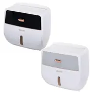 Wall-Mounted Toilet Tissue Paper Roll Holder Storage Box No punching Waterproof