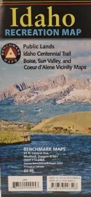 Idaho Recreation Map by Benchmark Maps