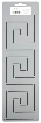 Border Quilting Stencil Aztec Square Geometric Quilt Pattern 3" Plastic Template