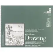 Strathmore Recycled Drawing Spiral Paper Pad 14"X17" 24 Sheets