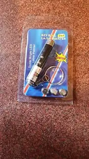 Key Ring Cat/Dog/Pet Laser Pointer DUAL FUNCTION RED LASER, BRIGHT LED LIGHT NIB