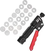 Perfk Soft Clay Extruder Sugar Paste Extruder Decorating Modeling Hand-held Tool with 20Pcs Discs Sculpturing for Ceramic Clay DIY Biscuit Flower