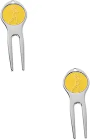 TOKIDNY 2pcs Simple and Convenient Golf Divot Tool Ball Marker for Repairing Divots Green