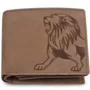 URBAN FOREST Leo RFID Blocking Vintage Brown Leather Wallet for Men