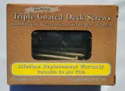 Gold Premium Exterior Coated Deck Screws 3" (65 Count)