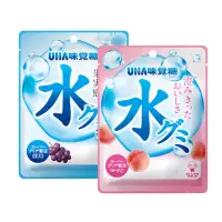 在飛比找momo購物網優惠-【UHA 味覺糖】水滴軟糖(葡萄40g/水蜜桃40g)