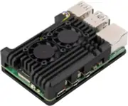 Raspberry Pi 5 Aluminum Alloy Case Shell w/ Dual Radial Blower Fans