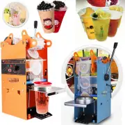 220V Electric Semi-automatic Tea Cup Sealer Sealing Machine Bubble 300-500Cups/h