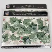 2 Rolls 15ft Each Pre-Pasted Strippable Washable Wallpaper Border Garden Ivy