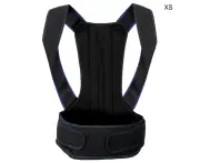 Unisex Adjustable Back Spine Support Posture Corrector Brace Hunchback Correction Beltxs Blue