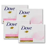 在飛比找Yahoo!奇摩拍賣優惠-【Dove 多芬】乳霜滋潤香皂-粉紅玫瑰(90g*4塊入)【