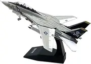 Replica Pre-Build Aircraf Diecast Metal1/100 Scale for F-14 Tomcat Fighter Replica Stealth AlloyJet Model Toys Collection Collection Gift Display