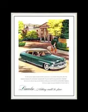 1950 Lincoln Cosmopolitan Sport Sedan - Matted for 11x14 Frame