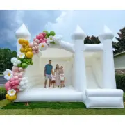 4.5x4.5x3m Inflatable Bounce House with Slide Jumping Castle For Party Event