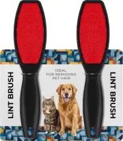 DecorRack (2 Pack) Double-Sided Lint 2 Count (Pack of 1), 2 Brushes