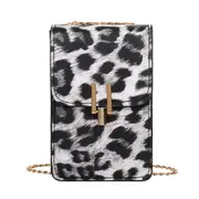 Fashion PU Leather Shoulder Bag Women Animal Pattern Mobile Phone Pouch Female Small Messenger Purse