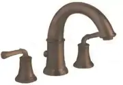 American Standard Portsmouth DeckMount Tub Filler Lever Handle Oil Rubbed Bronze