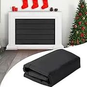 Magnetic Fireplace Blanket for Heat Loss Prevention - Indoor Covers Keep Drafts Out, Built-in 12 Strong Magnets for Iron Frame and Screen, 33x29