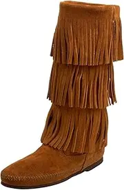 [Minnetonka] Women's 3-Layer Fringe Boot