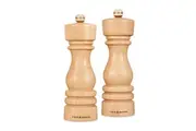 Cole & Mason London 18cm Beech Wood Salt & Pepper Mill Spice Grinder Set NTRL