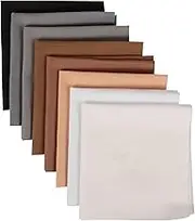 Tofficu DIY Quilt Fabrics 8 Sheets Patchwork Fabric Craft Bundle Quilting Materials for Home Decor Sewing Projects