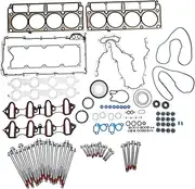 X AUTOHAUX Timing Cover Gasket Kit Cylinder Head Intake Manifold Gasket Bolts Set No.HS26282PT for Chevrolet Tahoe 2002-2011 1 Set Long-Lasting Sealing Engine