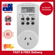 7 Day/24hrs Mains Digital Power point Electrical Timer 12/24 Time 10A 2400W Max