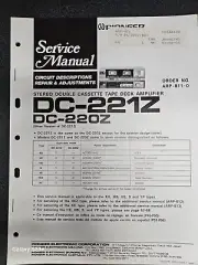 Pioneer DC-221Z/DC-220Z Double Cassette Tape Deck Amplifier Service Manual