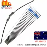 45" Archery Takedown Recurve Bow 15lbs Set for Kids Youth Arrow Target Gift Toy