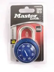Master Lock 1530DCM Locker Lock Combination Padlock, 1 Pack, BLUE